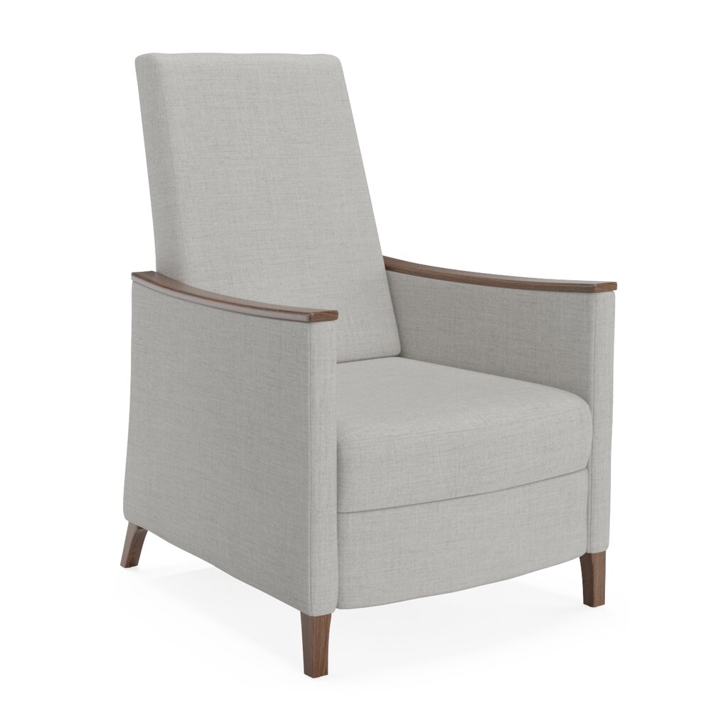 Modern Upholstered Arm Lounge Chair 3D модель