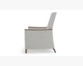 Modern Upholstered Arm Lounge Chair 3D-Modell