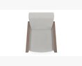 Modern Upholstered Arm Lounge Chair Modello 3D