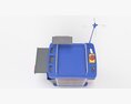 MS3C-500T Lite Emergency Crash Medication Cart Modello 3D