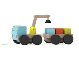 MULA Crane With Blocks 3D model