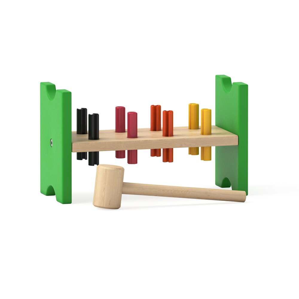 Mula Toy Hammering Block 3D模型