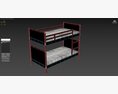 Norddal Bunk Bed Frame 3Dモデル