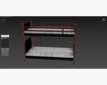 Norddal Bunk Bed Frame 3D模型