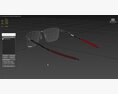 Oakley Ejector Narrow Prizm Black Lenses Satin Black Sunglass Modello 3D