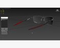 Oakley Ejector Narrow Prizm Black Lenses Satin Black Sunglass 3Dモデル