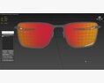 Oakley Ejector Prizm Ruby Lenses Matte Gunmetal Frame Sunglass Modelo 3d