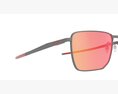 Oakley Ejector Prizm Ruby Lenses Matte Gunmetal Frame Sunglass Modelo 3D