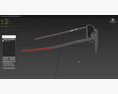 Oakley Ejector Prizm Ruby Lenses Matte Gunmetal Frame Sunglass 3D模型