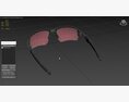 Oakley Flak 2 XL Prizm Dark Golf Lenses Steel Frame Sunglass 3Dモデル