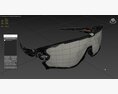 Oakley Jawbreaker Clear Iridium Photochromic Lenses Sunglass 3d model