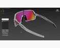 Oakley Kato Sutro S Prizm Road Lenses Matte White Sunglass Modello 3D