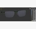 Oakley Men Rectangular Sunglasses Conductor 6-410601 Modelo 3d
