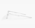 Oakley Ox8081 Plank 2 Rectangular Prescription Eyeglass 3D 모델 