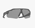 Oakley Radar EV Pitch Prizm Black Frame Polished Sunglasses Modelo 3d