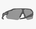 Oakley Radar EV Pitch Prizm Black Frame Polished Sunglasses 3D模型