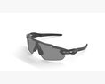Oakley Radar EV Pitch Prizm Black Frame Polished Sunglasses Modèle 3d