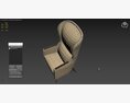 Ofs Ansel Lounge full hight back Chair 3D-Modell