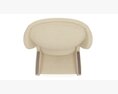 Ofs Ansel Lounge full hight back Chair 3D модель
