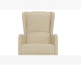 Ofs Ansel Lounge full hight back Chair 3D модель