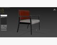 OFS Modern Amenity Arm base chair 3Dモデル