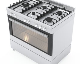 Omega 9 Function Free Standing Oven 3D 모델 