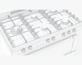 Omega 9 Function Free Standing Oven 3D-Modell