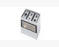 Omega 9 Function Free Standing Oven 3Dモデル