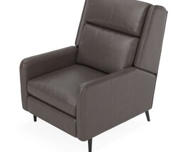 Pelle Leather Reclining Chair 3D model