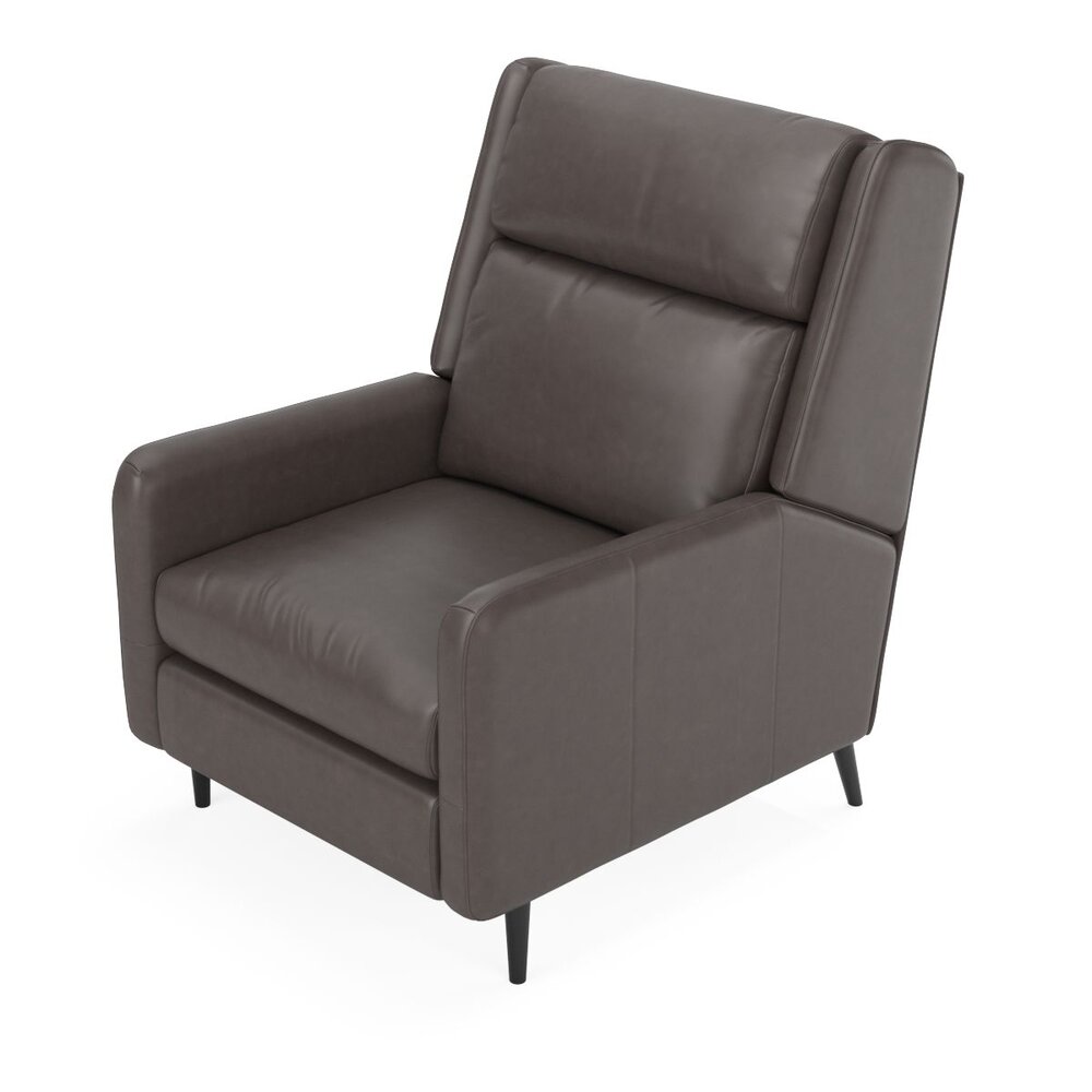 Pelle Leather Reclining Chair 3D 모델 