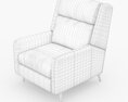 Pelle Leather Reclining Chair 3D-Modell