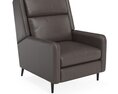 Pelle Leather Reclining Chair 3D 모델 