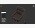 Pelle Leather Reclining Chair 3D-Modell