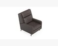 Pelle Leather Reclining Chair Modèle 3d
