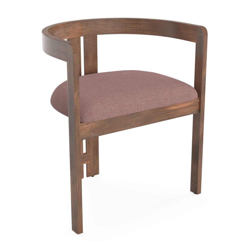 PIGRECO Wooden chair with integrated cushion Modelo 3D