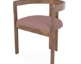 PIGRECO Wooden chair with integrated cushion 3D-Modell
