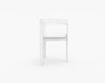PIGRECO Wooden chair with integrated cushion 3D модель