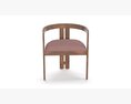 PIGRECO Wooden chair with integrated cushion 3Dモデル