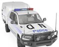 Police Paddy Wagon Dodge RAM 1500 3d model wire render
