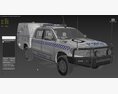 Police Paddy Wagon Dodge RAM 1500 3d model side view