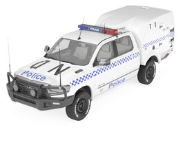 Police Paddy Wagon Dodge RAM 1500 With Interior 3D модель