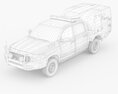 Police Paddy Wagon Dodge RAM 1500 With Interior 3d model back view