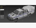 Police Paddy Wagon Dodge RAM 1500 With Interior 3d model side view