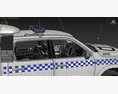 Police Paddy Wagon Dodge RAM 1500 With Interior 3d model clay render