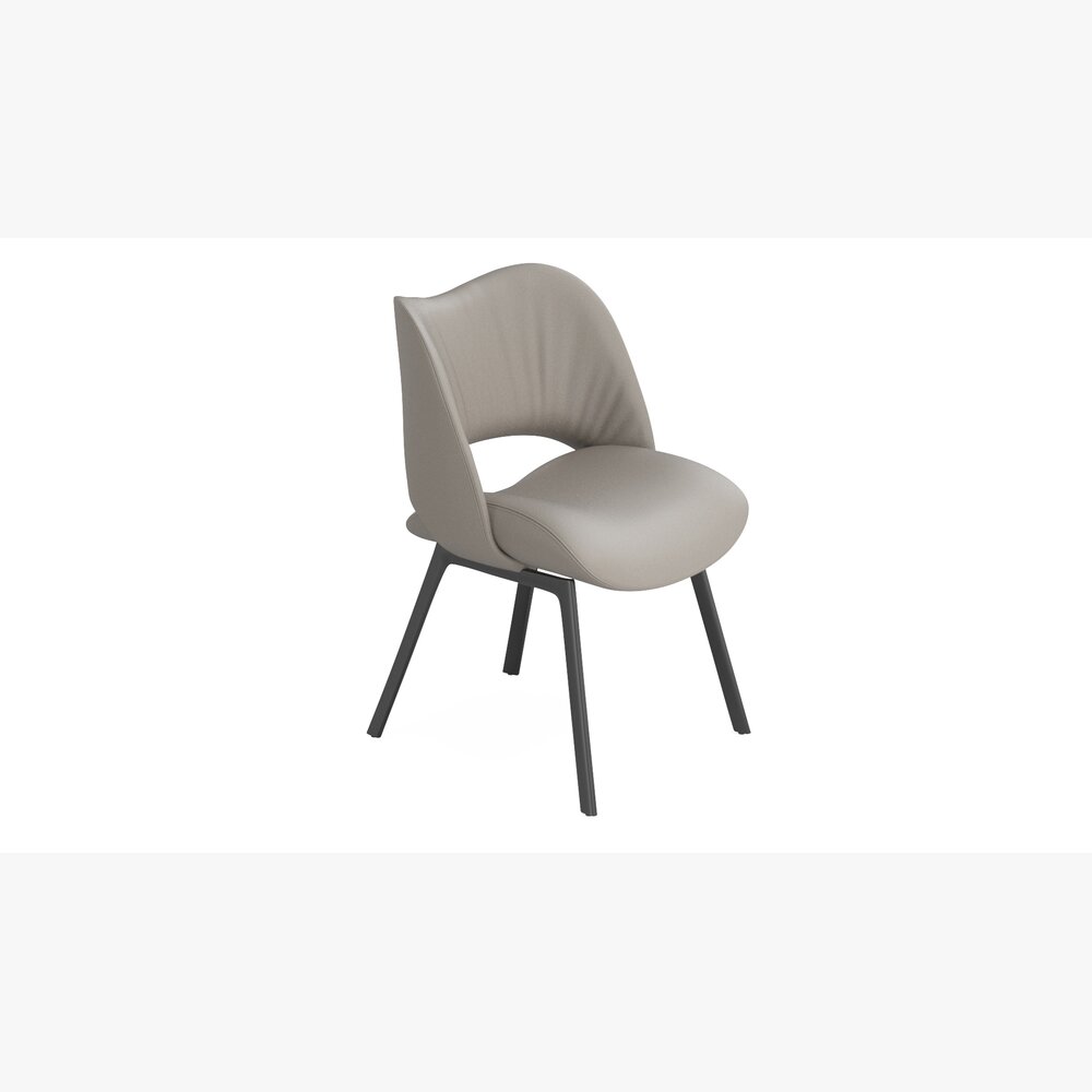Poltrona Frau Nice Upholstered leather chair Modèle 3D