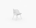 Poltrona Frau Nice Upholstered leather chair 3Dモデル