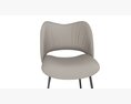 Poltrona Frau Nice Upholstered leather chair Modello 3D