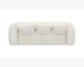 Porada SOFTBAY 3 seater fabric sofa Modelo 3D