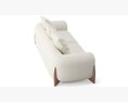 Porada SOFTBAY 3 seater fabric sofa 3D-Modell