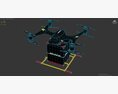 Quadcopter DHL Drone Modello 3D